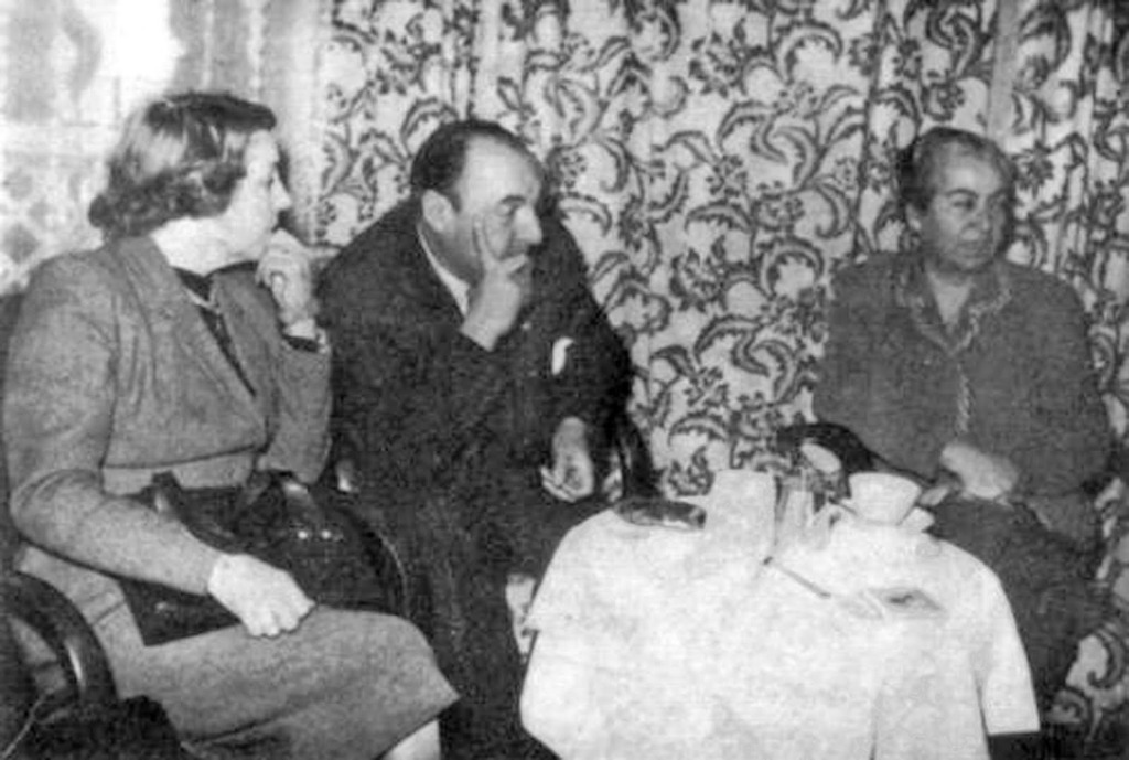 Gabriela Mistral with Pablo Neruda in 1951